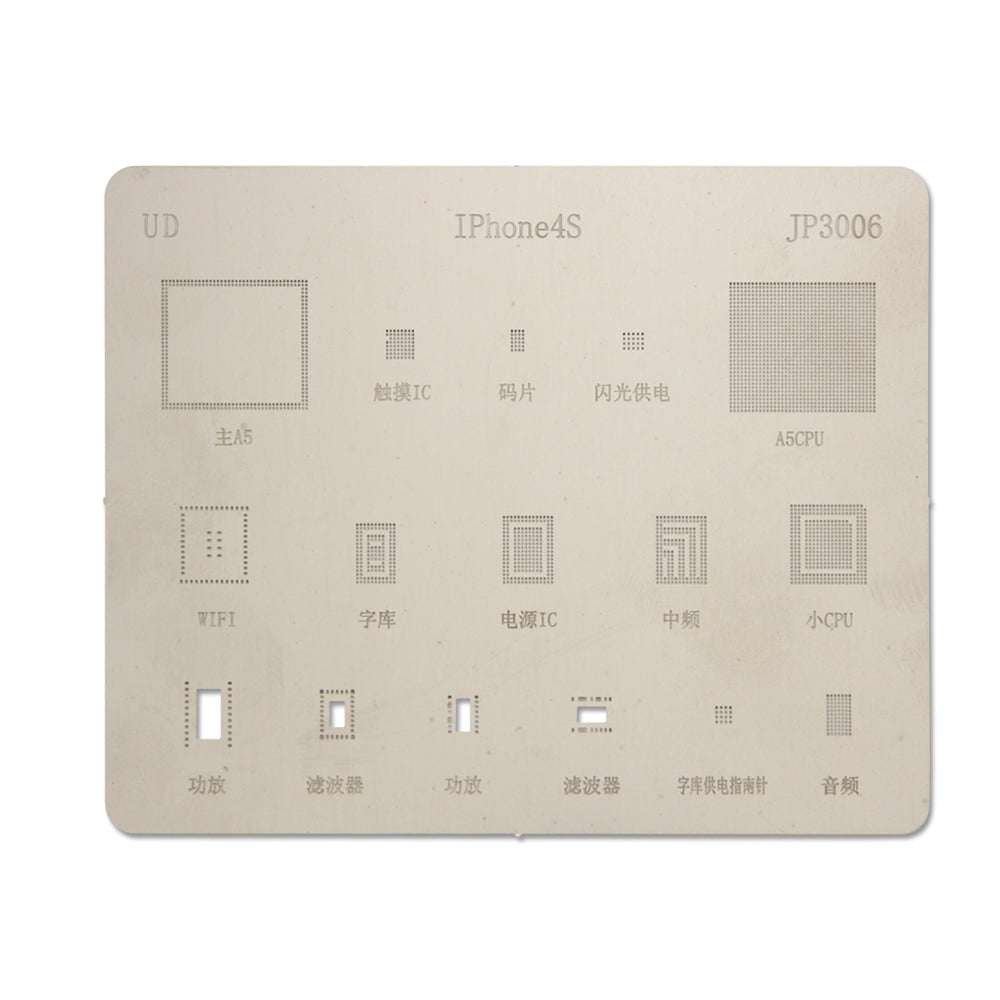 Reballing Resoldering IC Stencil Template for iPhone 4S