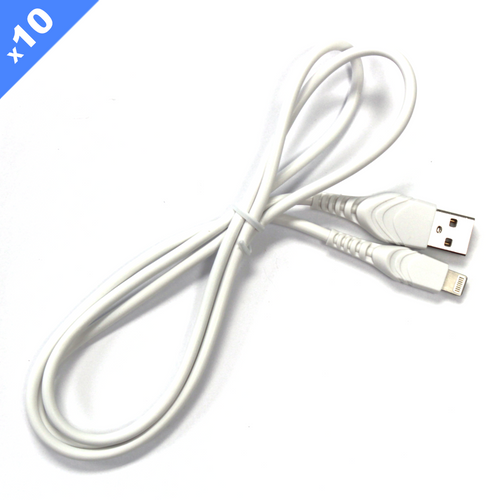 2A 8-Pin Lightning USB Data Cable - White (Pack of 50)