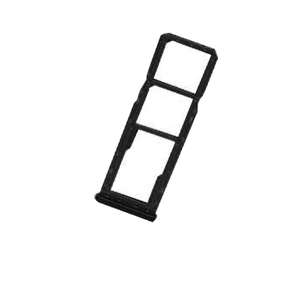 Dual Sim Card Tray for Samsung Galaxy A10 - Black (OEM)