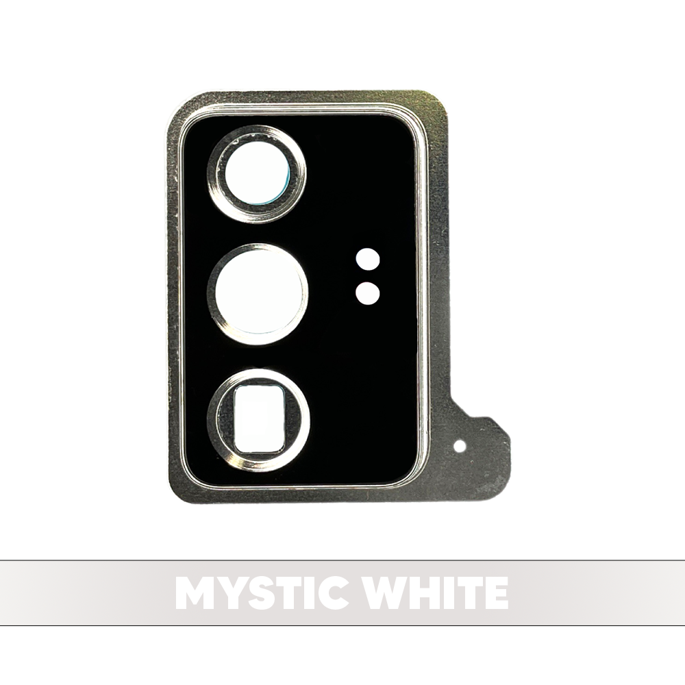 Rear Camera Lens with Bezel Ring for Samsung Galaxy Note 20 Ultra 5G (Mystic White)