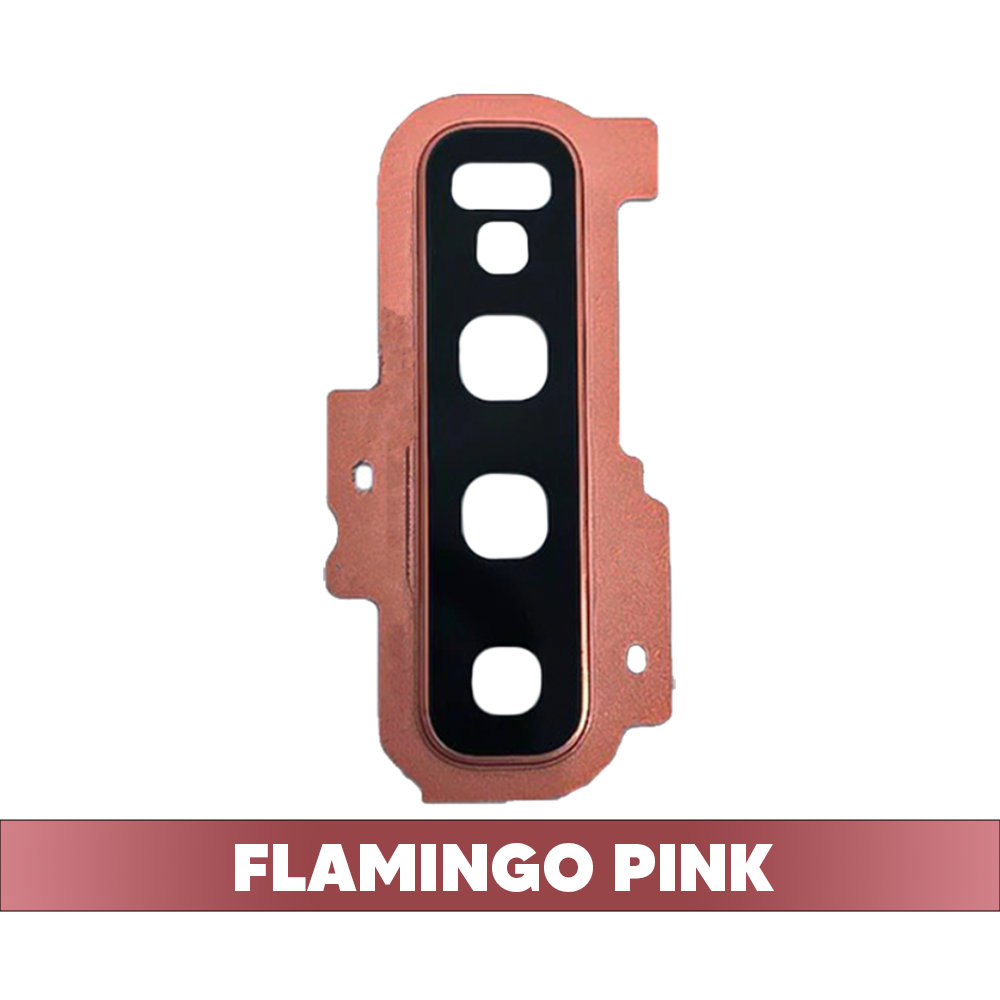 Rear Camera Lens with Bezel Ring for Samsung Galaxy S10 Plus (Flamingo Pink)