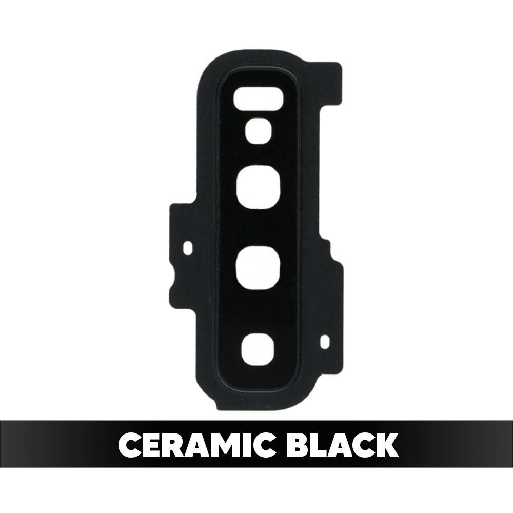 Rear Camera Lens with Bezel Ring for Samsung Galaxy S10 (Ceramic Black)