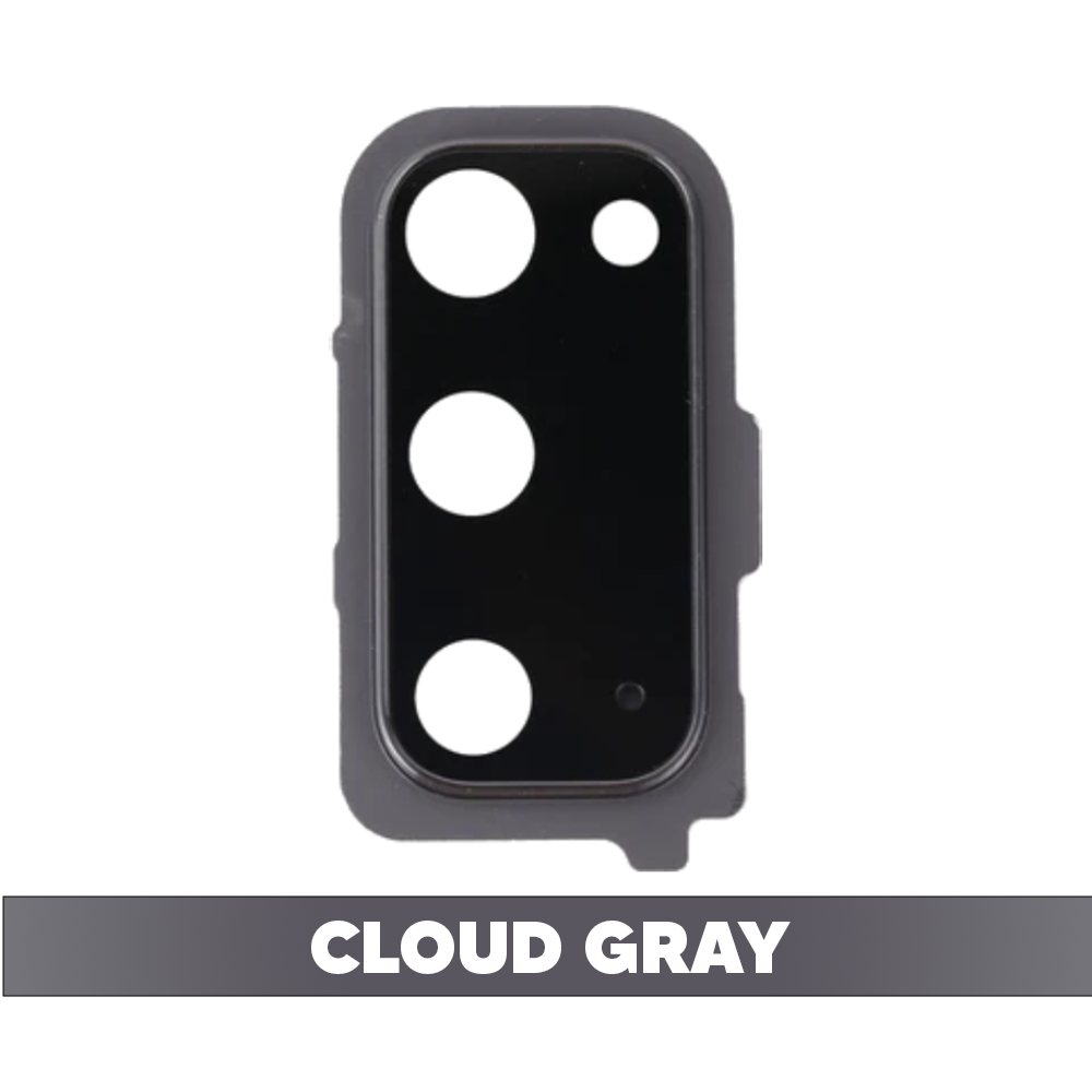 Rear Camera Lens with Bezel Ring for Samsung Galaxy S20 5G (Cloud Gray)
