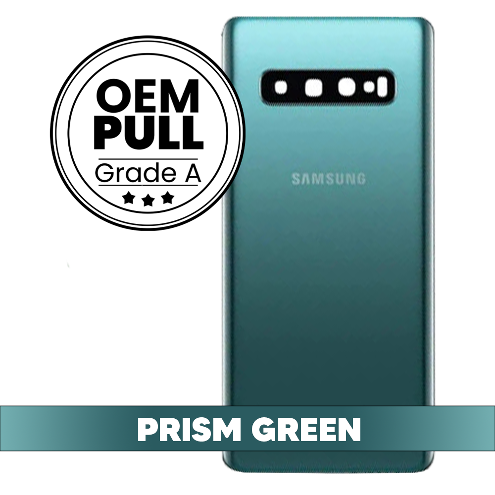 Rear Housing Back Cover with Camera Lens for Samsung Galaxy S10 - Prism Green (Oem Pull Grade A)