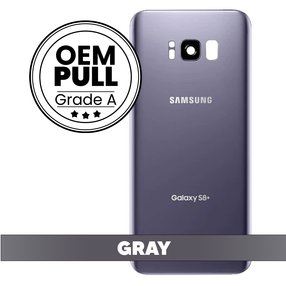 Rear Housing Back Cover with Camera Lens for Samsung Galaxy S8 Plus - Gray (Oem Pull Grade A)