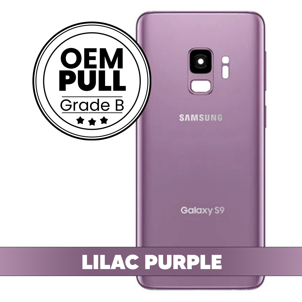 Rear Housing Back Cover with Camera Lens for Samsung Galaxy S9 - Lilac Purple (Oem Pull Grade B)