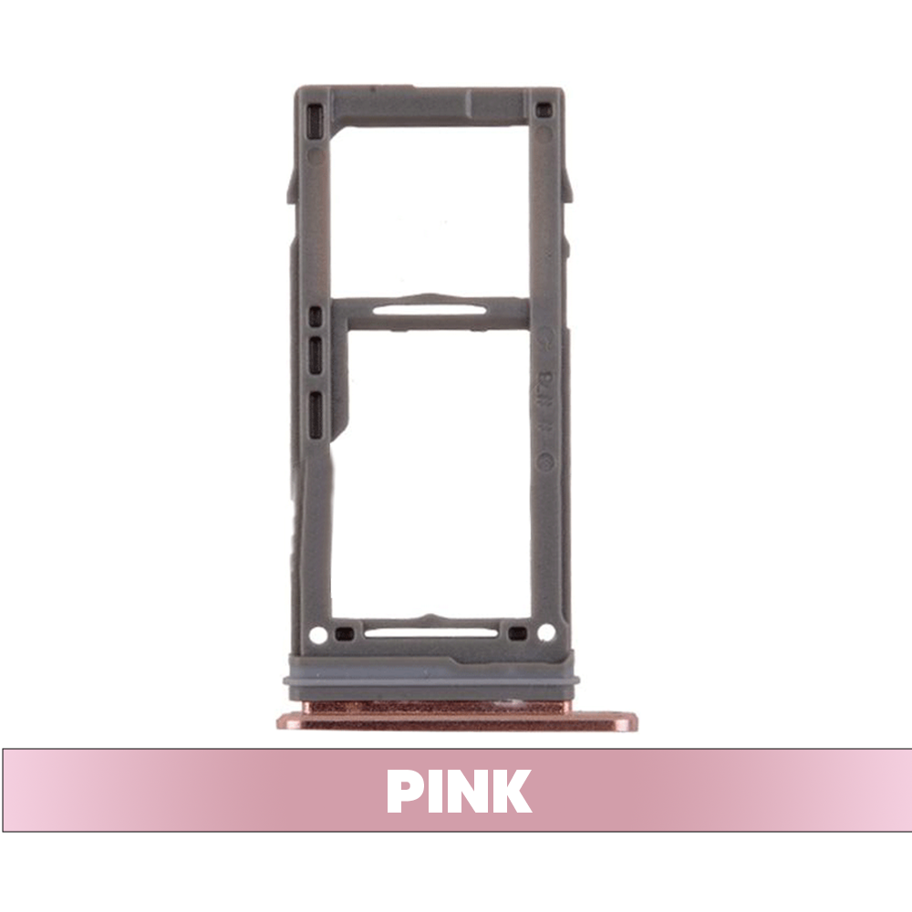 Sim Card Tray and MicroSD Card Tray for Samsung Galaxy S9 G960/ S9 Plus G965 - Pink
