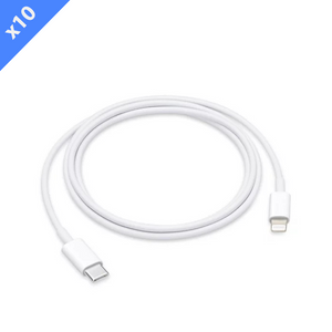 2A Type C to Lightning Data Cable - White (Pack of 50)