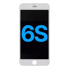 LCD Assembly With Steel Plate Compatible For iPhone 6S (Aftermarket) (White)