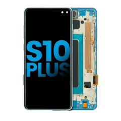 LCD Assembly With Frame (Without Fingerprint Sensor) For Samsung Galaxy S10 Plus (Aftermarket Plus: TFT) (Prism Blue)