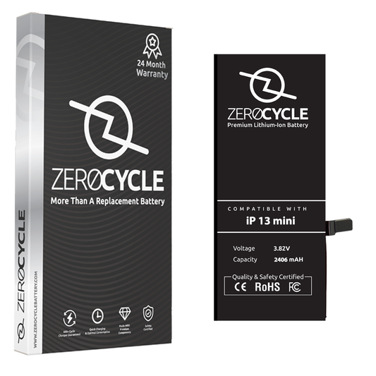 iPhone 13 Mini replacement battery 2406mAh ZeroCycle