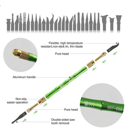 27 in 1 Remove CPU BGA IC Chip Repair Tool Thin Blade Mainboard Disassemble - image 3