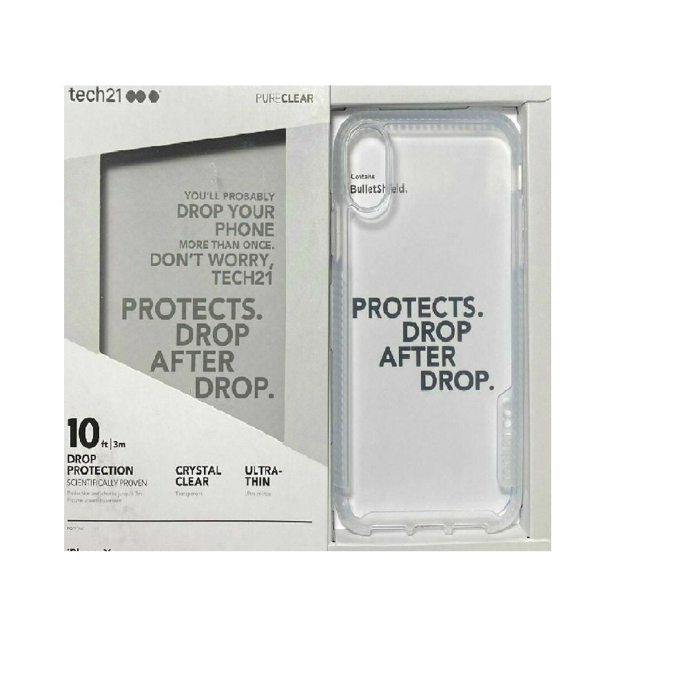 tech21 Pure Clear Case Cover for iPhone XS Max