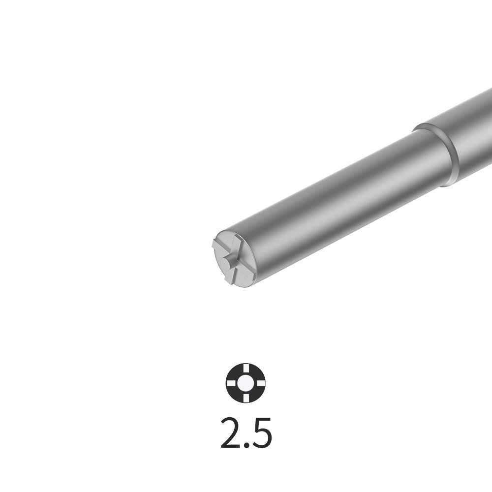 BEST Magnetic Screwdriver with Aluminum Handle, Silent Knob - Pinhead Phillips 2.5mm