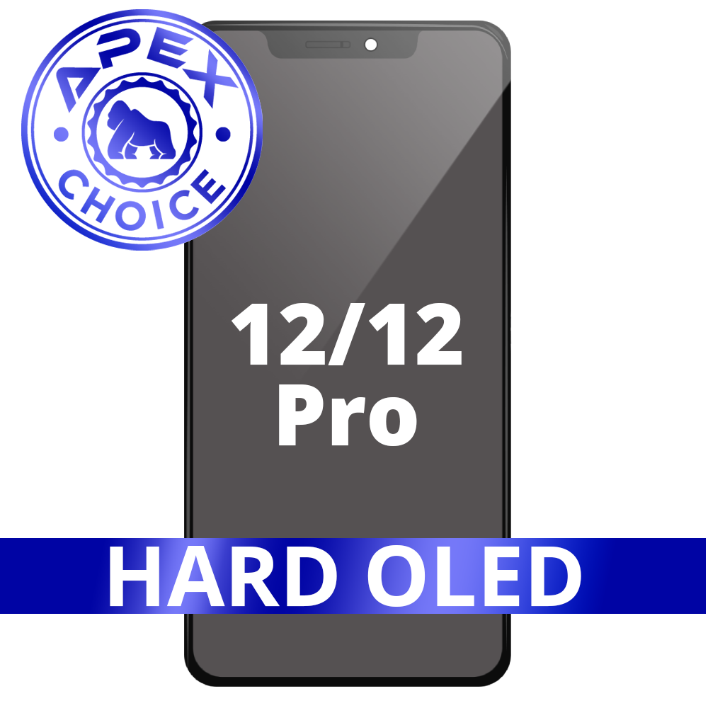 Hard OLED and Touch Screen Digitizer for iPhone 12/12 Pro (APEX Choice)