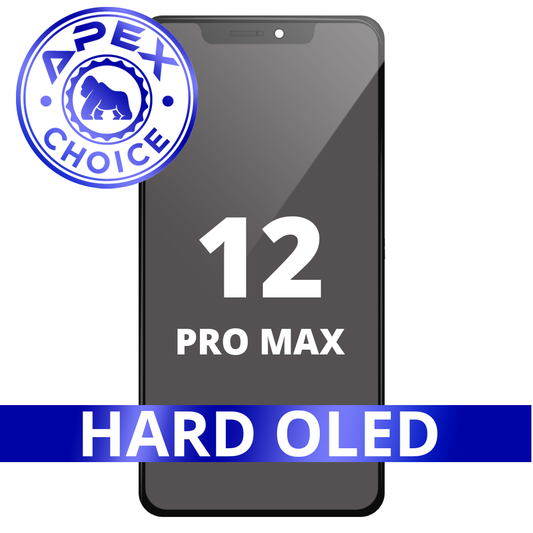 Hard OLED and Touch Screen Digitizer for iPhone 12 Pro Max (APEX Choice)