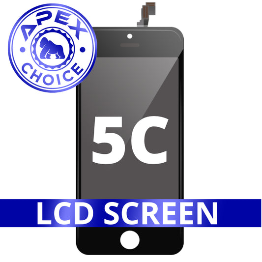 LCD and Touch Screen Digitizer for iPhone 5C - Black (APEX Choice)