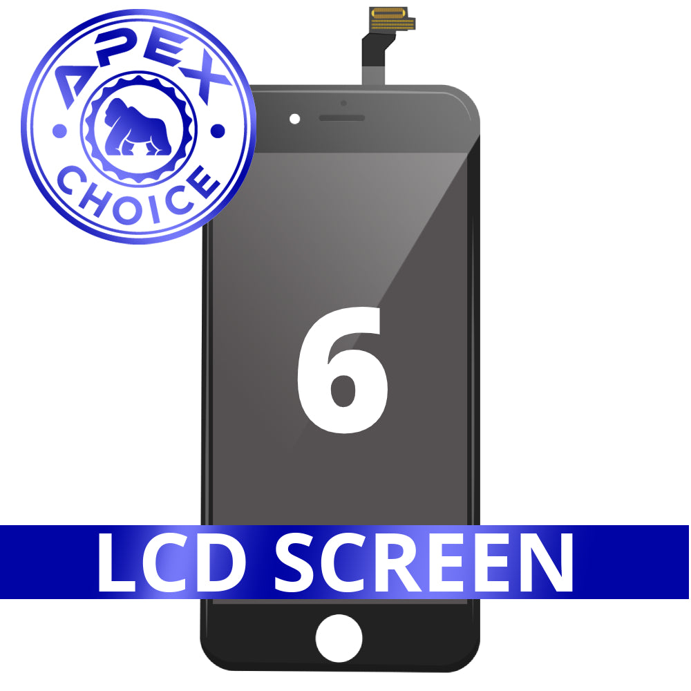 LCD and Touch Screen Digitizer for iPhone 6 - Black (APEX Choice)