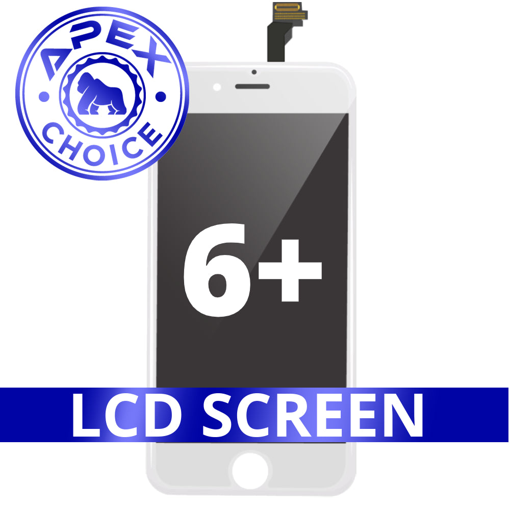 LCD and Touch Screen Digitizer for iPhone 6 Plus - White (APEX Choice)