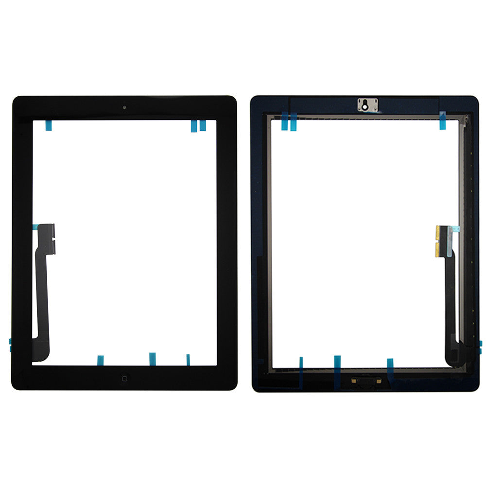 Touch Screen Digitizer With Home Button for iPad 3/4 - Black (Premium)