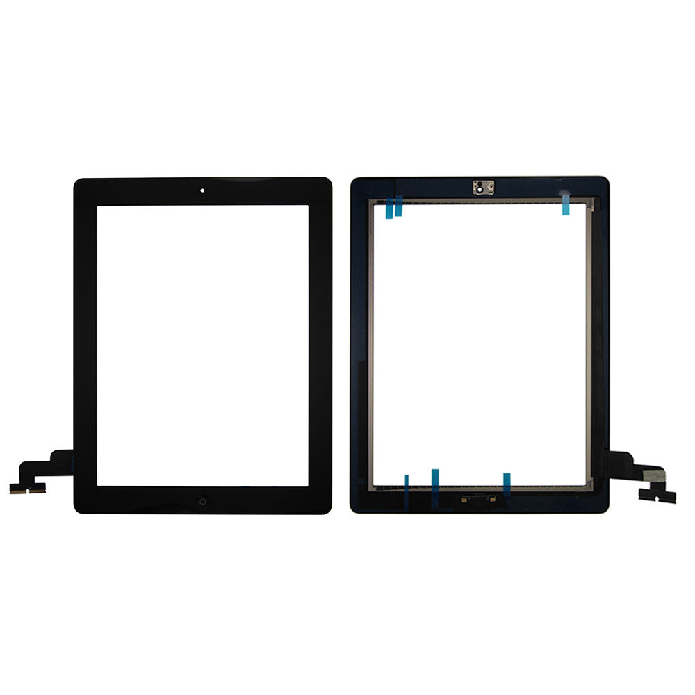 Touch Screen Digitizer With Home Button for iPad 2 - Black (Premium)