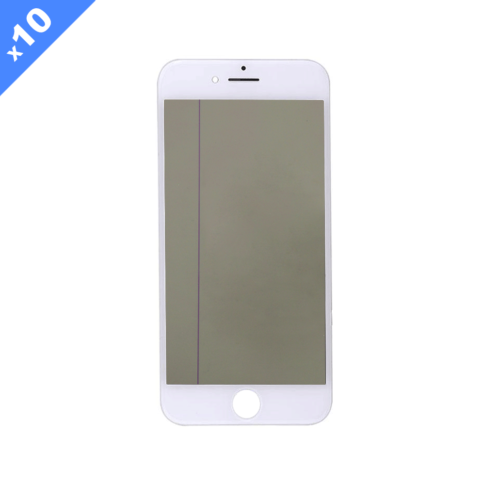 Glass with Preinstalled OCA/Cold Pressed Frame for iPhone 8 / iPhone SE (2020)- White (Pack of 10)
