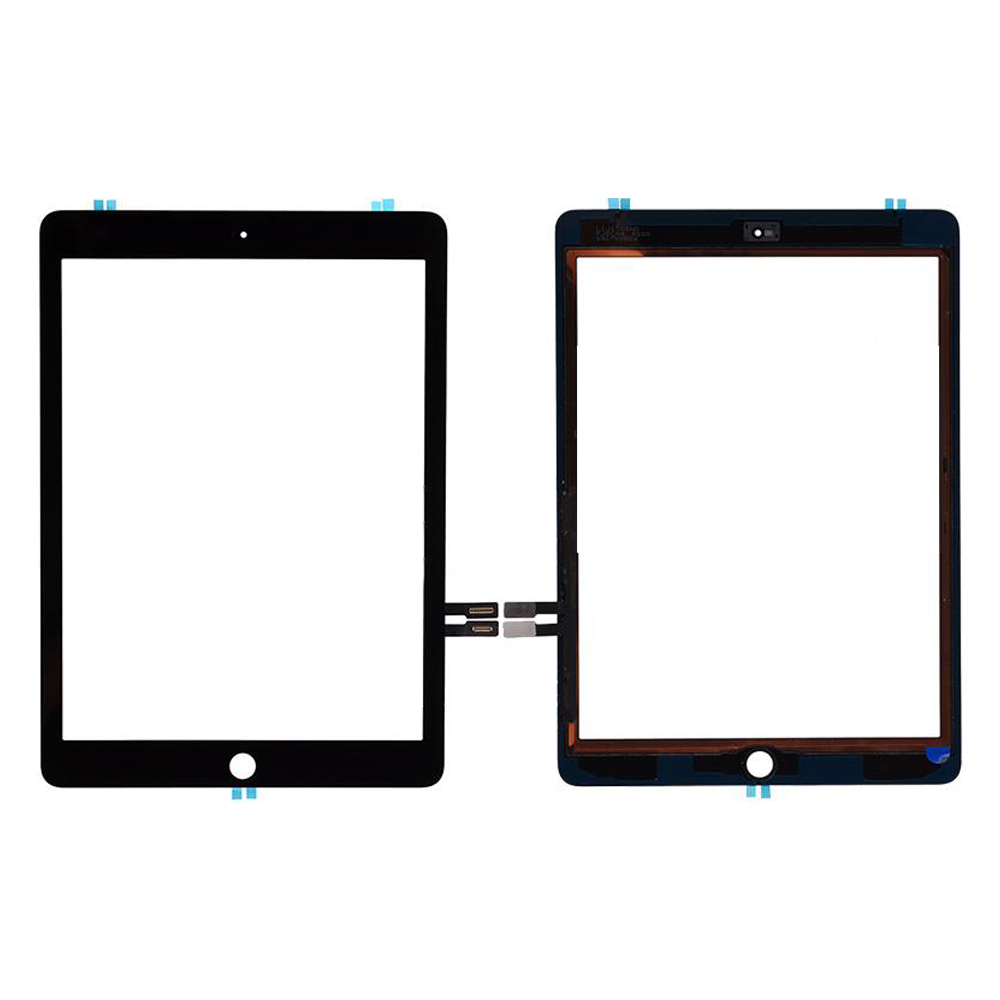 Touch Screen Digitizer for iPad 6 (2018) with Tesa Tape and Adhesive - Black (Premium)