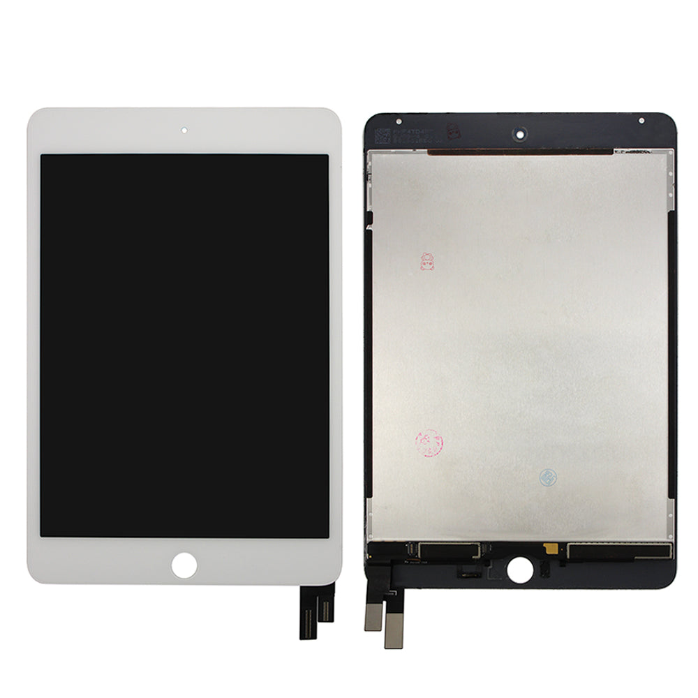 LCD and Touch Screen Digitizer for iPad Mini 4 (Sleep/Wake Sensor Flex Pre-Installed) - White (Standard)
