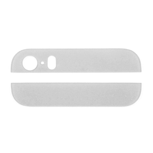 Top Bottom Glass Cover for iPhone 5S White