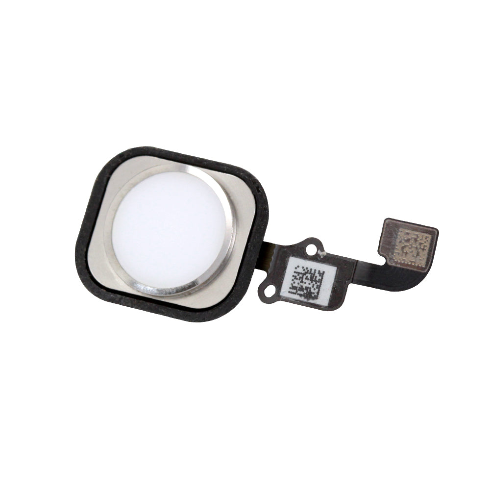 Home Button Flex Cable for iPhone 6 / 6 Plus - White / Silver
