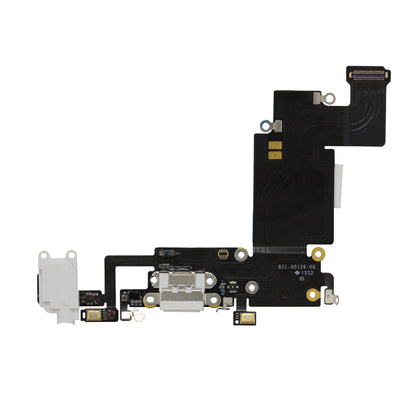 Charging Port and Headphone Jack Flex Cable for iPhone 6s Plus White / Silver