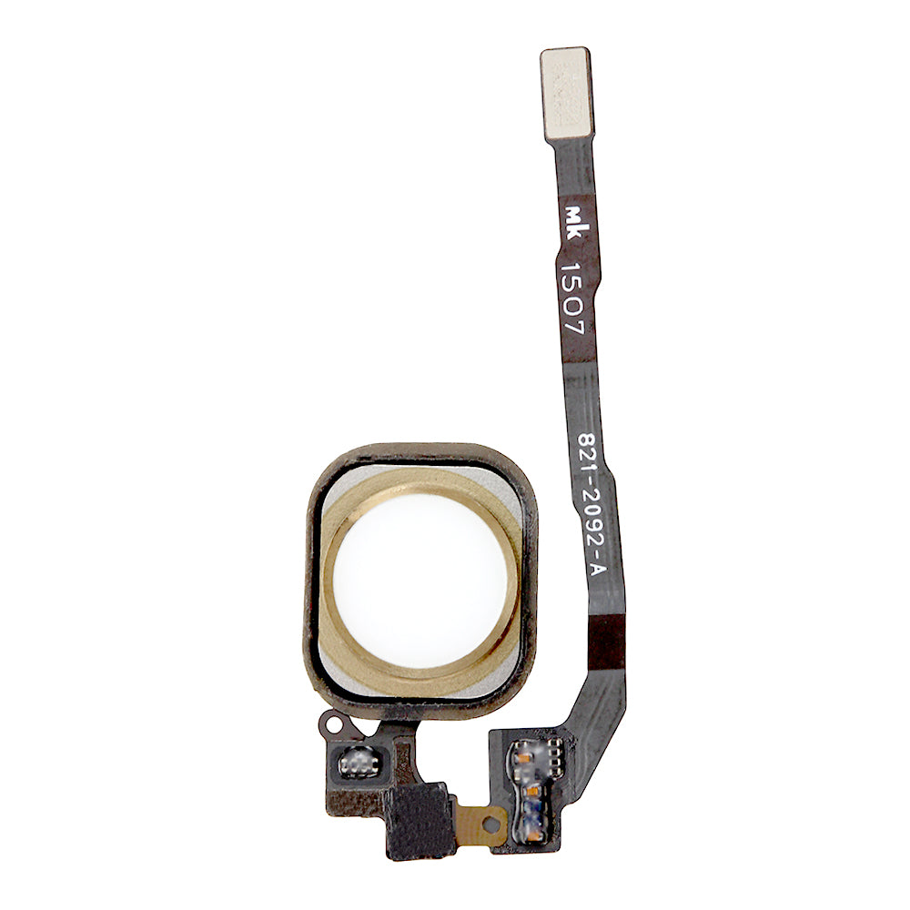 Home Button with Flex Cable Ribbon for iPhone 5S - Gold