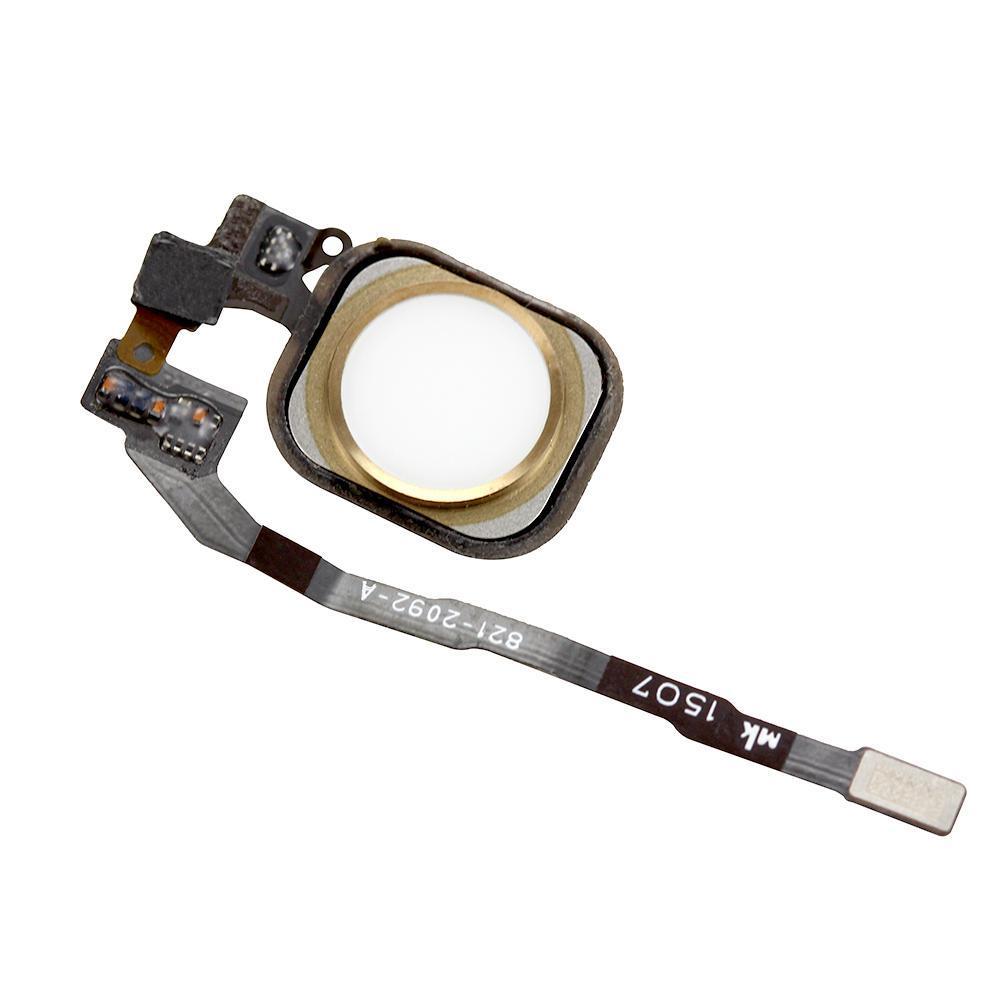 Home Button with Flex Cable Ribbon for iPhone 5S - Gold