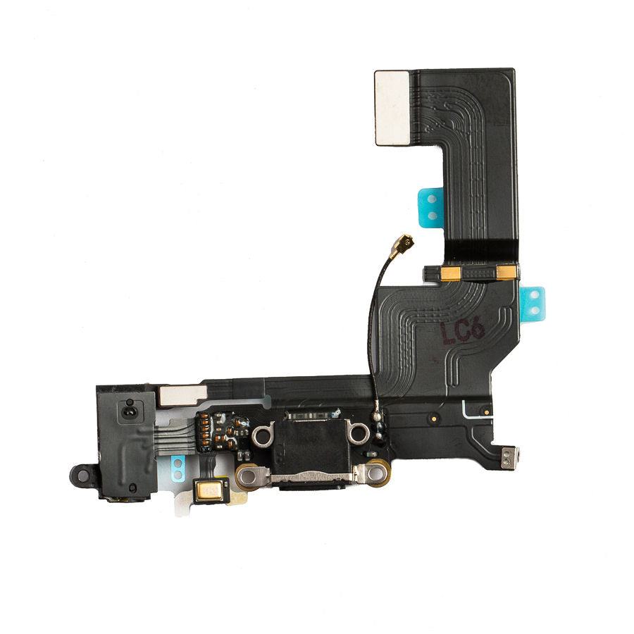 Charging Port Replacement for iPhone SE - Black (OEM Refurbished)