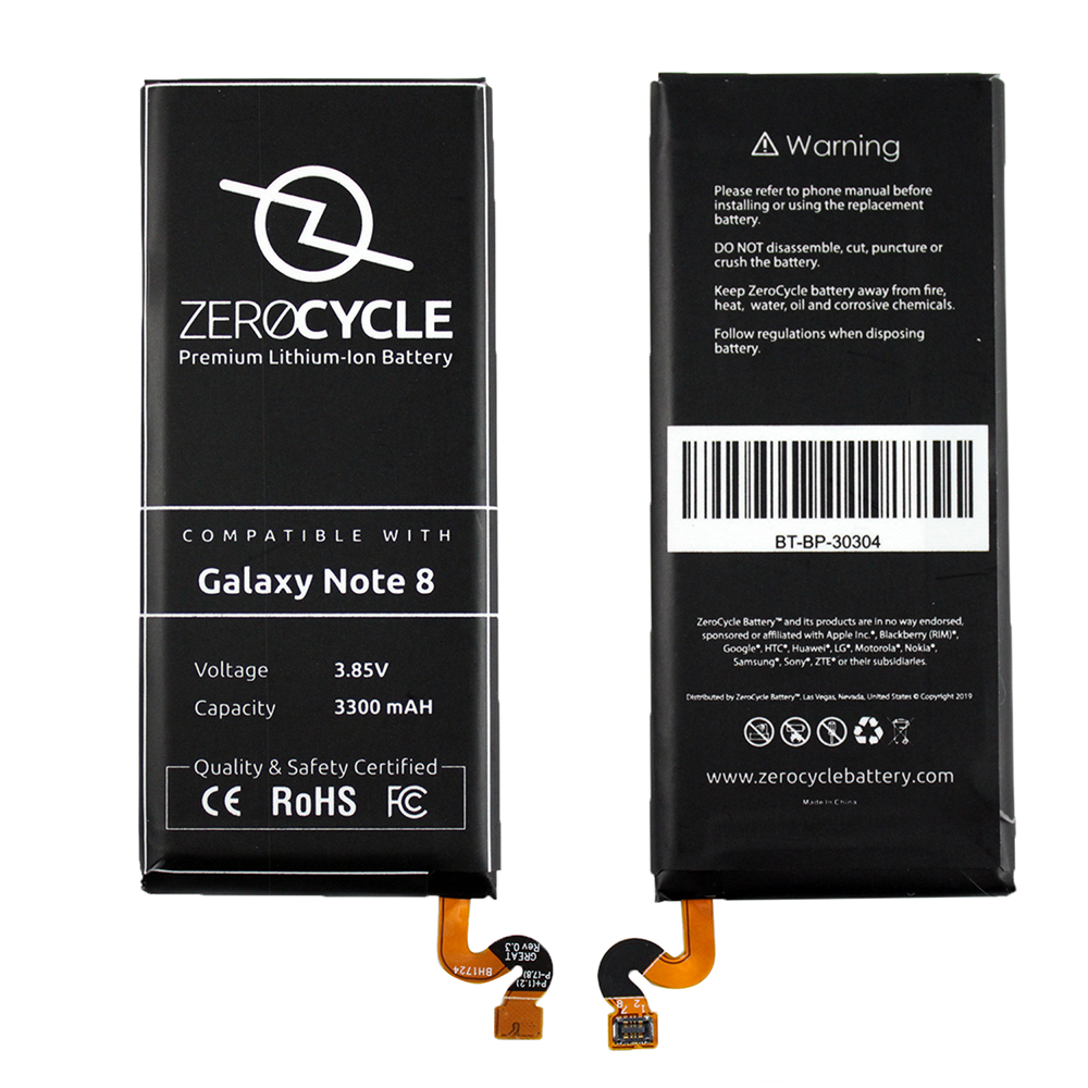 ZeroCycle Battery for Samsung Galaxy Note 8 3.85V 3300mAh Li-Ion Premium