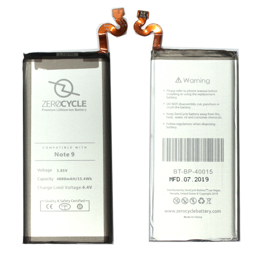 ZeroCycle Battery for Samsung Galaxy Note 9 3.85V 4000mAh Li-Ion Premium