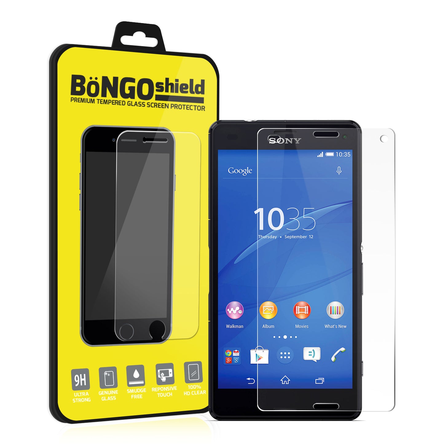 Bongo Shield Tempered Glass Screen Protector for Sony Xperia Z3 Compact