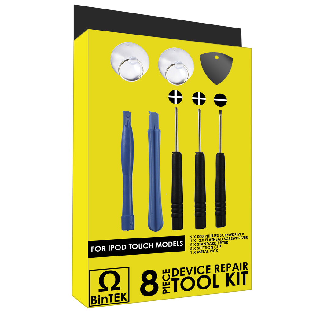 BinTEK 8-Piece Cell Phone Repair Tool Kit For iPod Touch 1/2/3/4/5/6