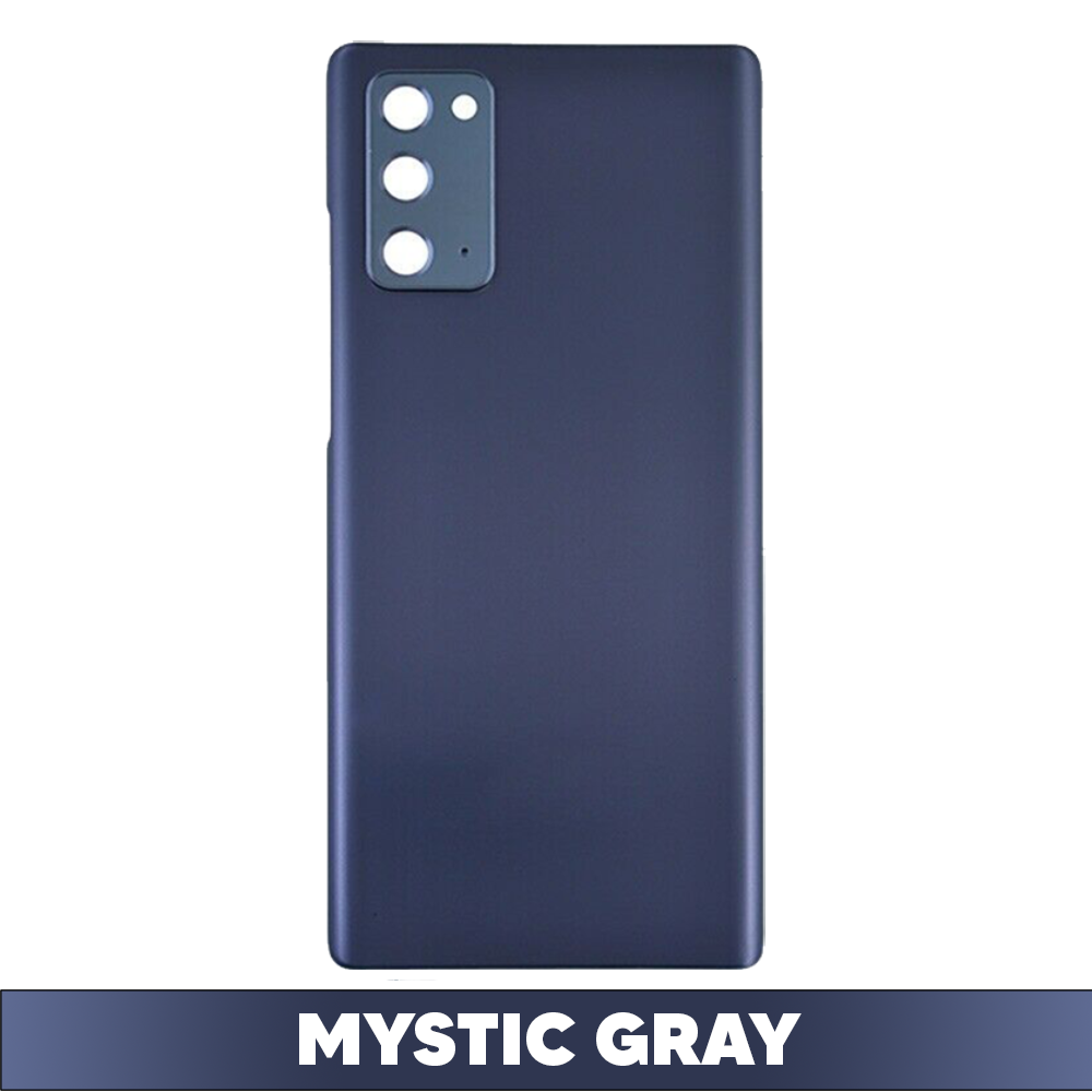 Back Battery Door Cover with Adhesive and Camera Lense for Samsung Galaxy Note 20 5G - Mystic Gray