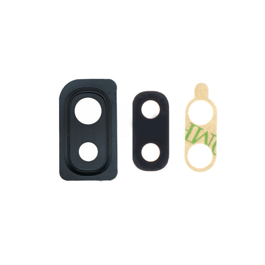 Back Camera Glass Lens and Cover for Samsung Galaxy  A10 - Black (OEM)