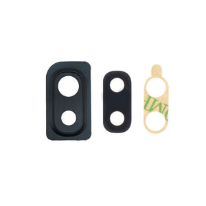 Back Camera Glass Lens and Cover for Samsung Galaxy  A10 - Black (OEM)