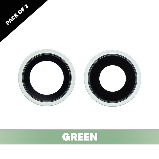 Back Camera Lens With Bracket for iPhone 11 (Green) (Real Sapphire / Premium)