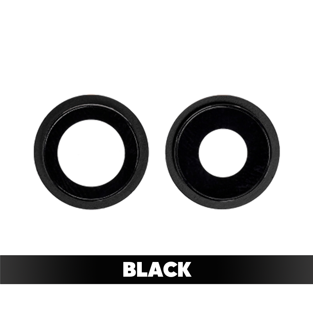 Back Camera Lens With Bracket for iPhone 12 / 12 Mini (Black) (OEM Refurbished)