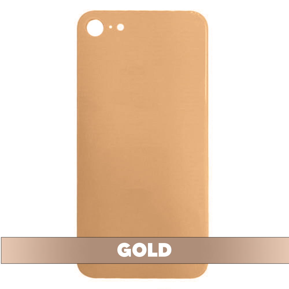 Back Cover Battery Door Big Hole for iPhone 8 - Gold (Without LOGO)