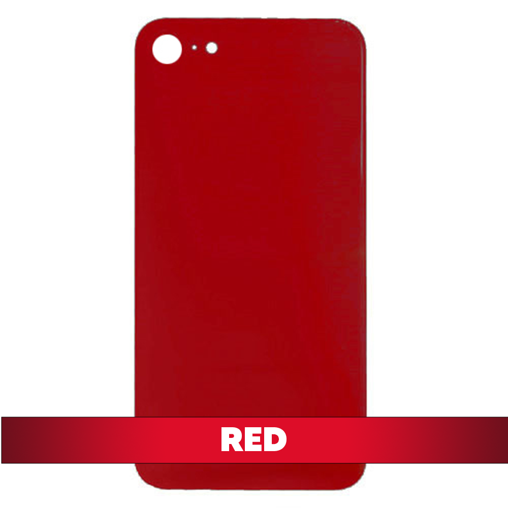 Back Cover Battery Door Big Hole for iPhone 8 - Red (Without LOGO)