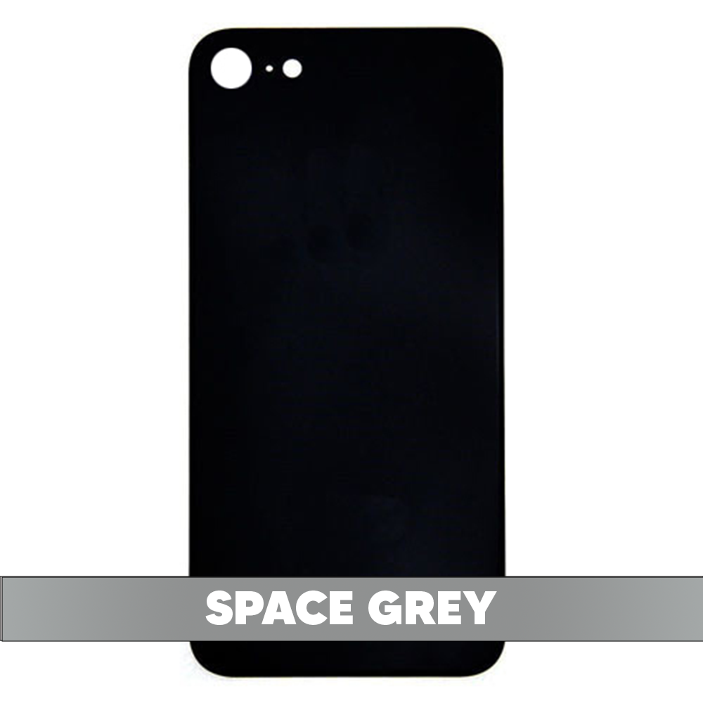 Back Cover Battery Door Big Hole for iPhone 8 - Space Grey (Without LOGO)