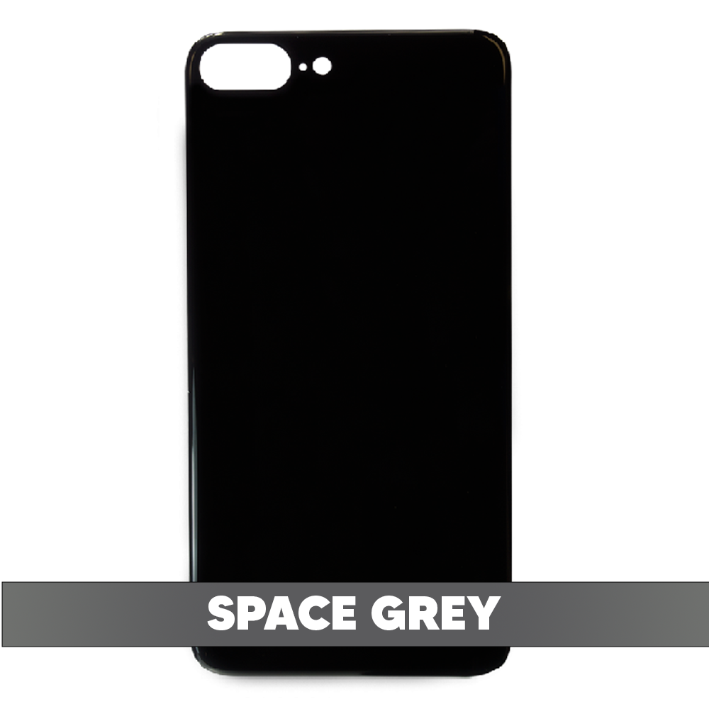 Back Cover Battery Door Big Hole for iPhone 8 Plus - Space Grey (Without LOGO)