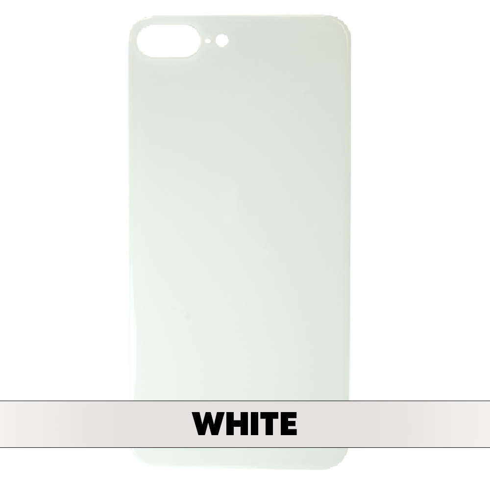 Back Cover Battery Door Big Hole for iPhone 8 Plus - White (Without LOGO)