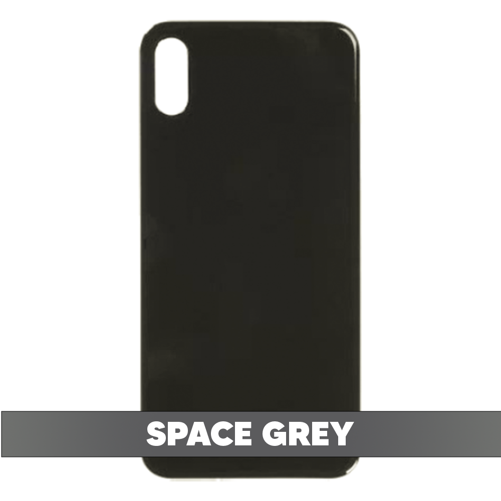 Back Cover Battery Door Big Hole for iPhone X - Space Grey (Without LOGO)