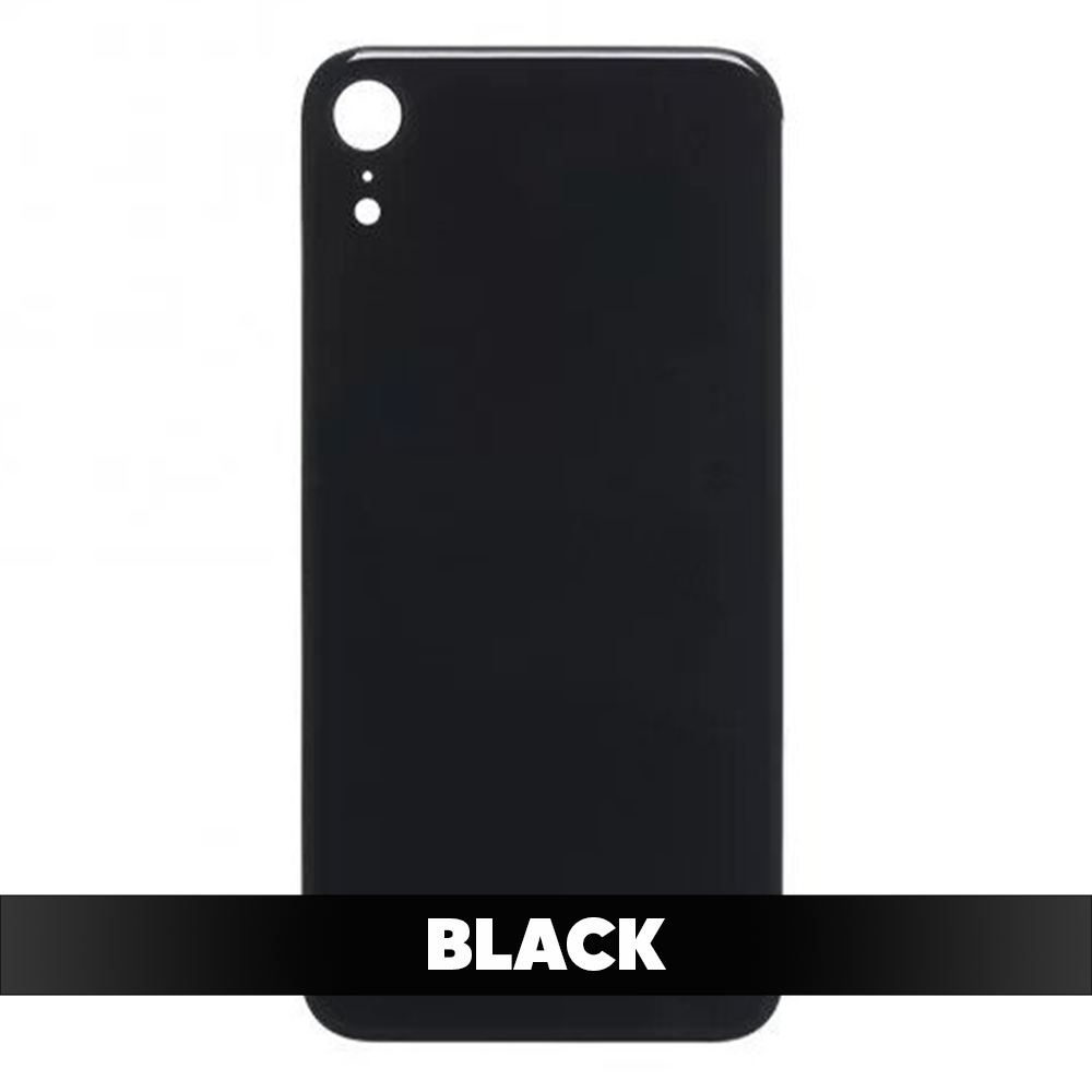 Back Cover Battery Door Big Hole for iPhone XR - Black (Without LOGO)